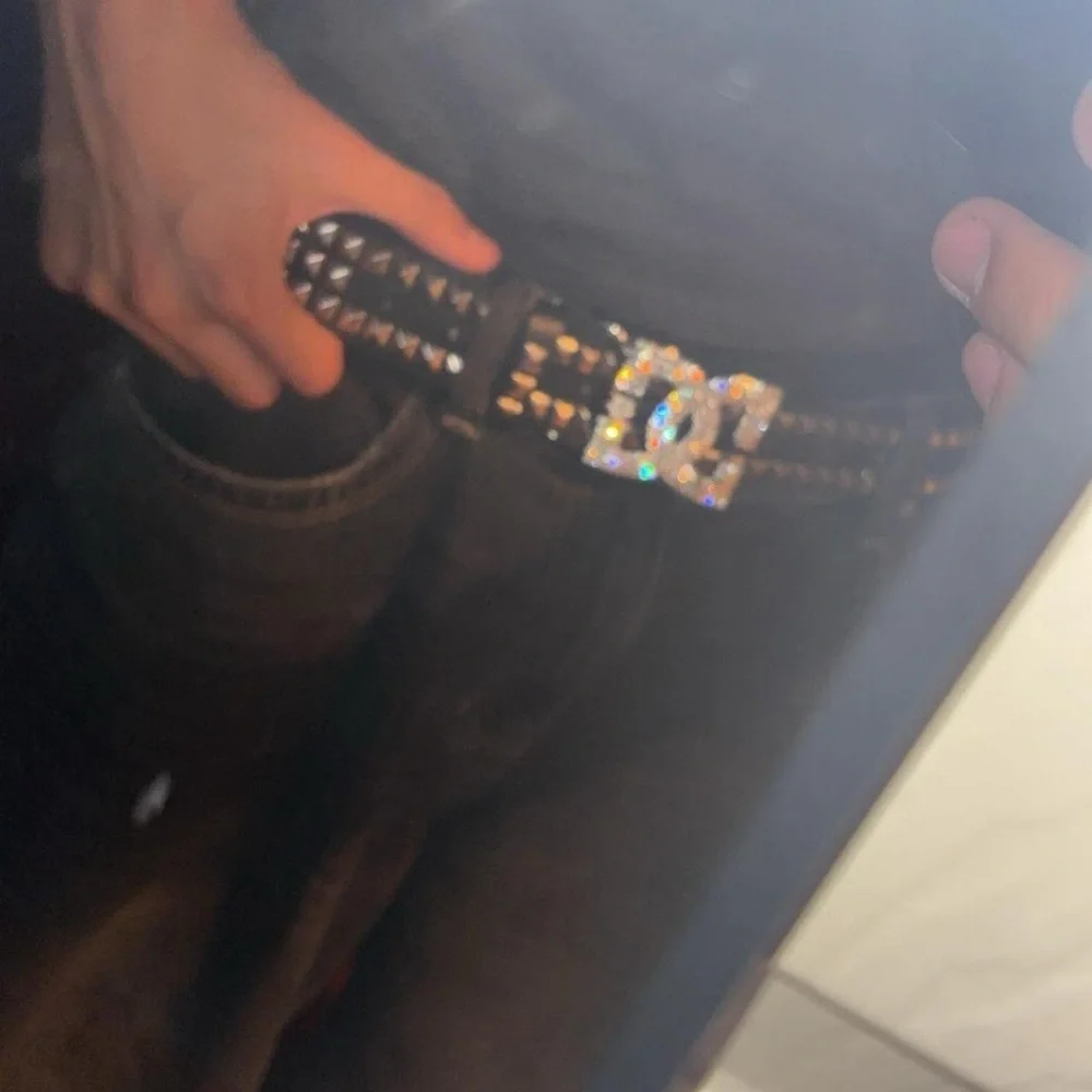 Rhinestone Y2K Vintage Emo DC Belt